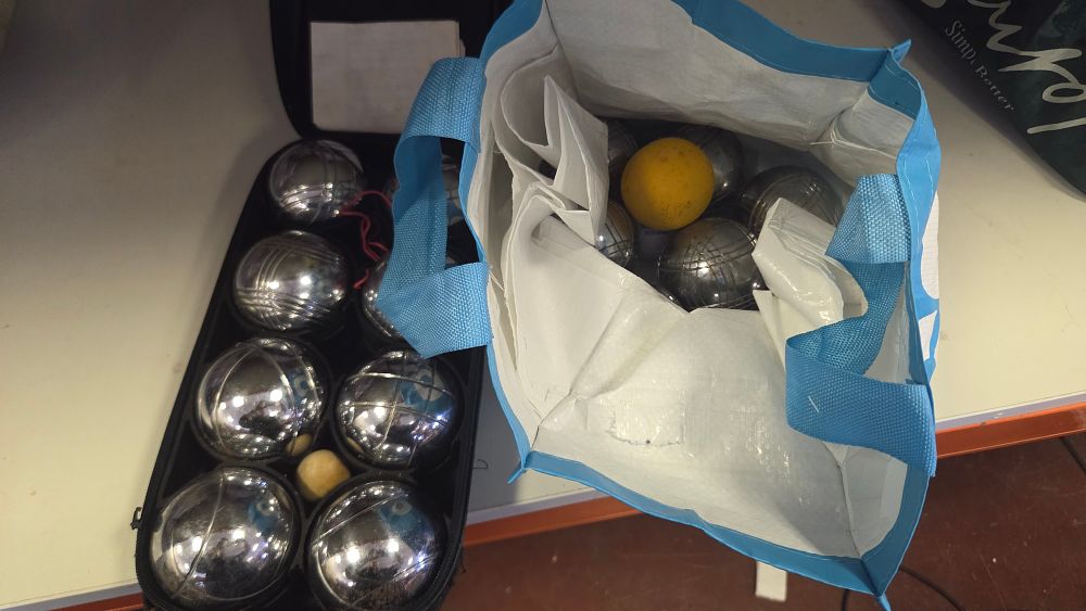 Lot 275 – A Collection of Chrome-Plated Steel Boules and Jacks