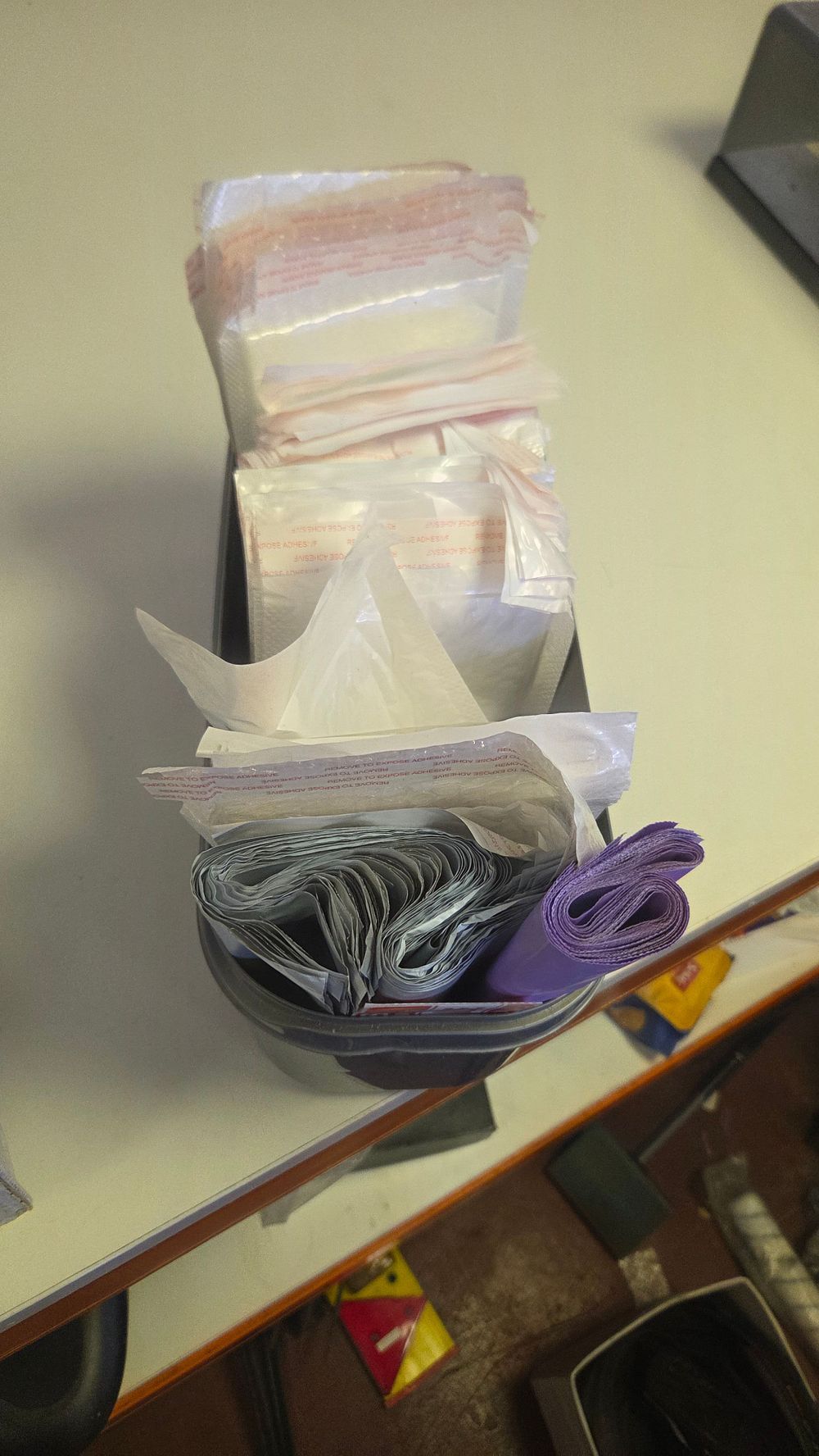 Lot 302 – An Assortment of Plastic Mailing Sacks and Self-Seal Poly Bags