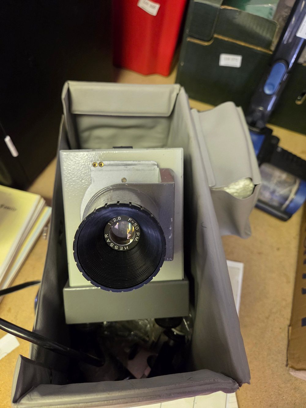 Lot 378 – Hessar 50mm f/2.8 Technical Camera Component in Transport Case