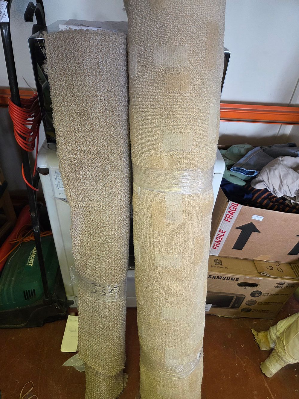 Lot 397 – A Pair of Rolls of Contemporary Machine-Made Pile Carpeting