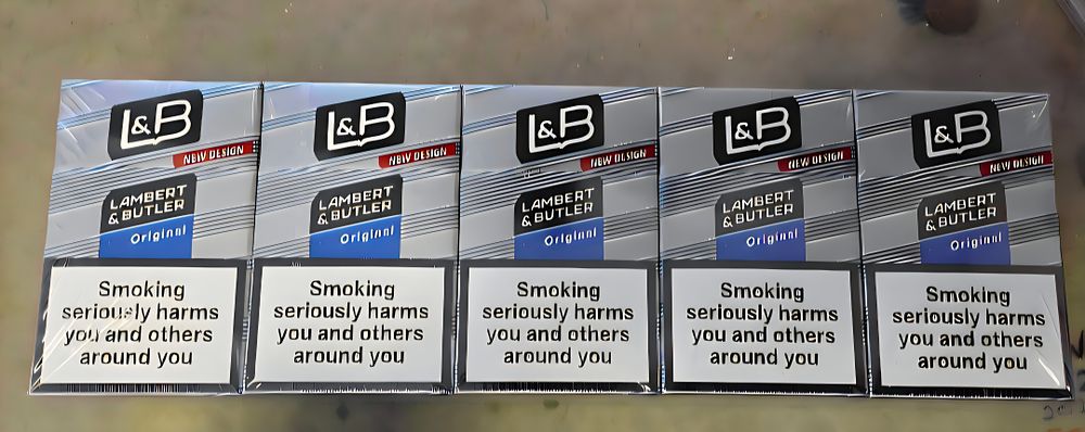 Lot 418 – A Sleeve of Lambert & Butler Original Silver Cigarettes