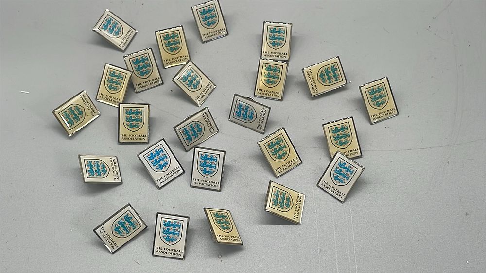 Lot 609 – A Collection of The Football Association Three Lions Lapel Pins