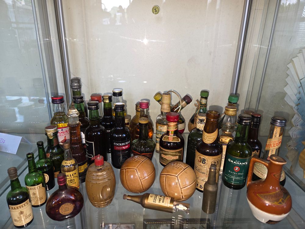 Lot 626 – A Large Collection of Vintage Miniature Wine and Spirit Bottles