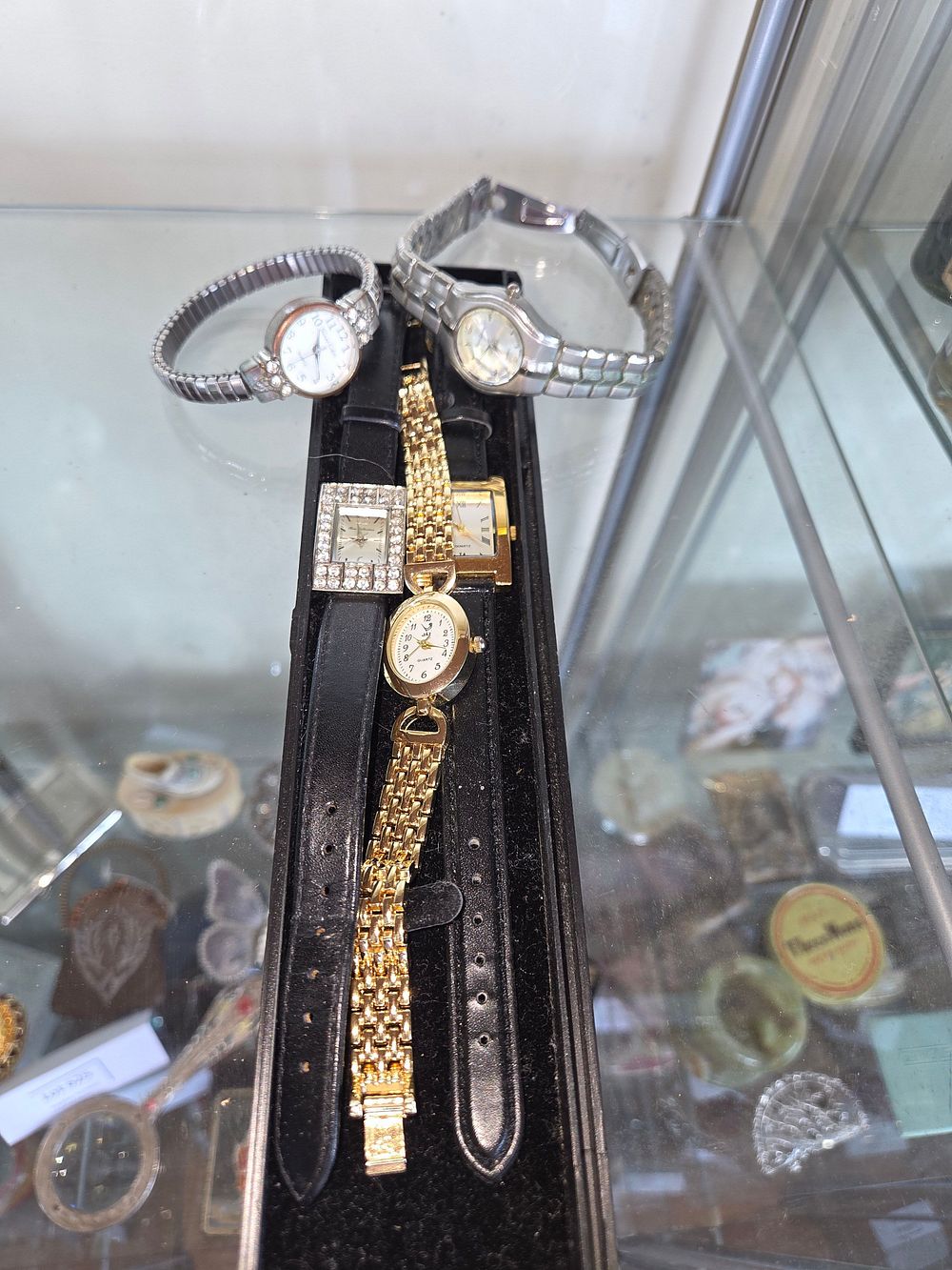 Lot 649 – A Collection of Five Contemporary Ladies Quartz Wristwatches Including Pierre Cardin and Jaz