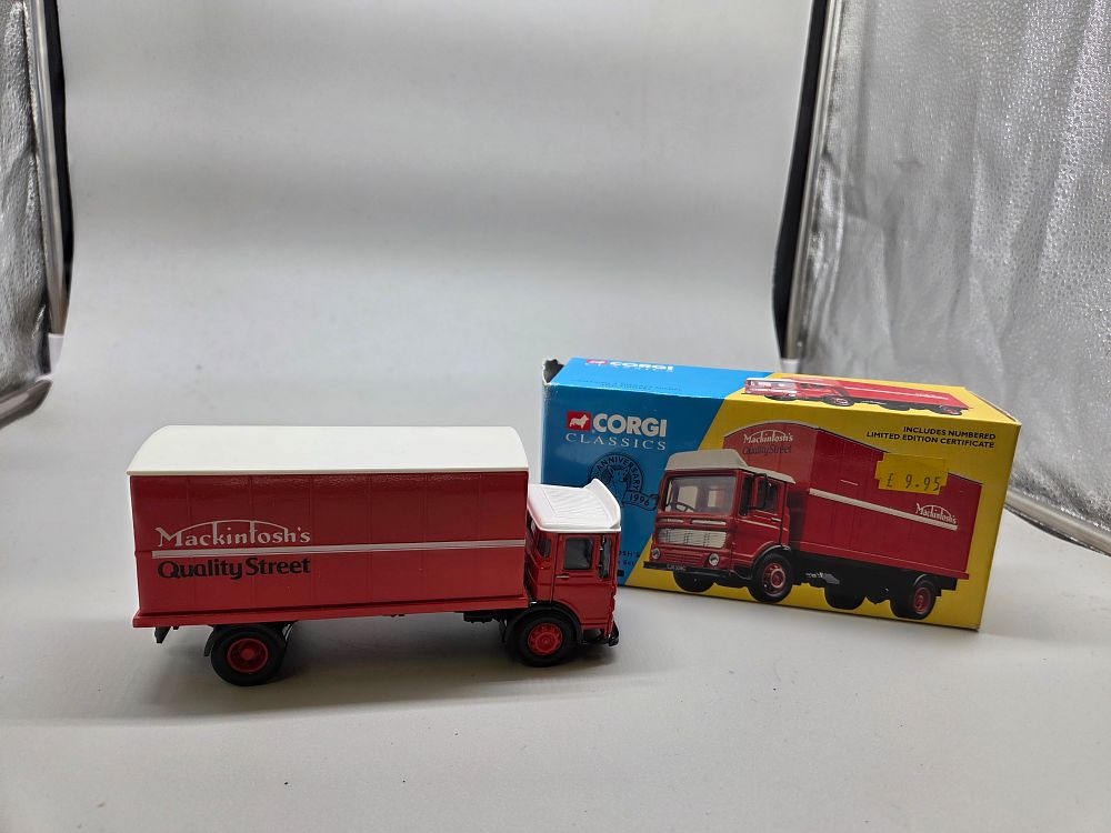 Lot 229 – Corgi Classics 21201 Mackintosh’s AEC Truck Set