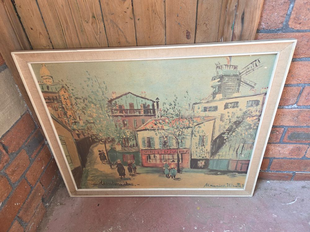 Lot 288 – Maurice Utrillo, a Montmartre Street Scene