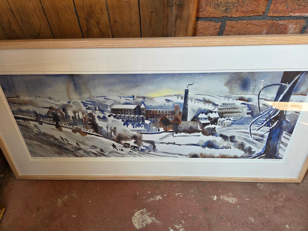 Lot 320 – Jane Fielder, Cold Cows, Bingley, Limited Edition Giclée Print
