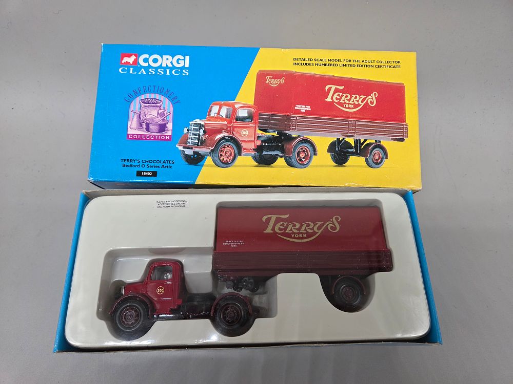 Lot 324 – Corgi Classics 18402 Bedford O Series Articulated Lorry Terry’s Chocolates