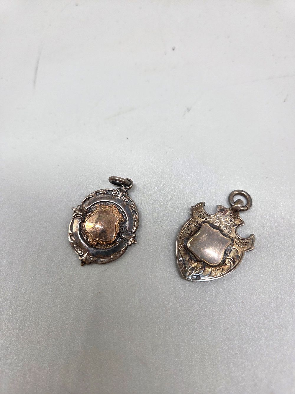 Lot 341 – Two Silver 925 Watch Fob Medals 17.6g