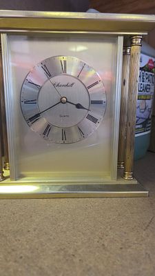 Churchill Quartz Carriage Style Mantel Clock