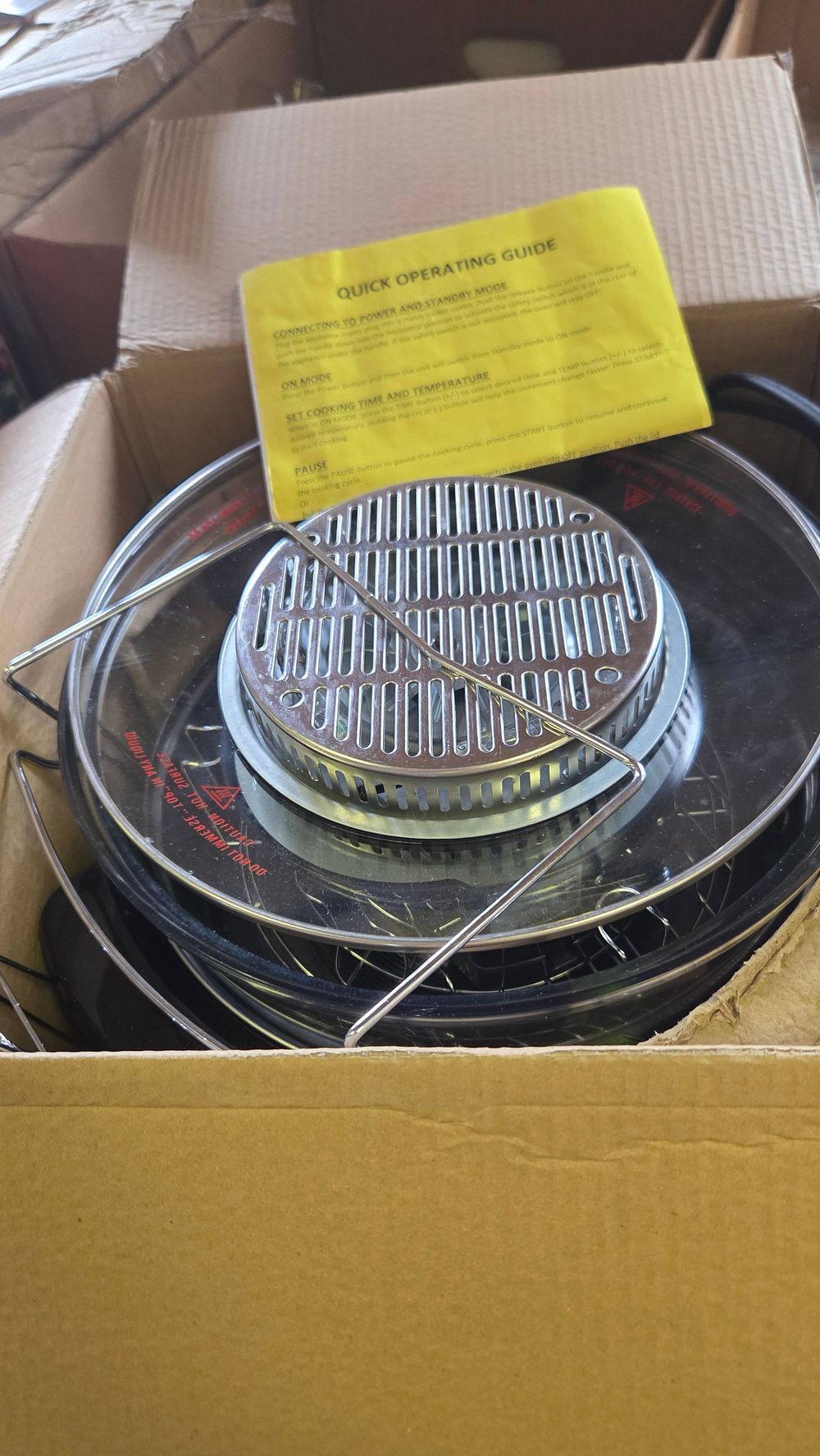 Lot 196 – Boxed Cookworks 1400W Black Digital Halogen Oven