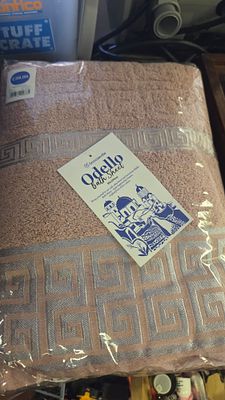 Three Snoozeville Odella Greek XL Bath Sheet in Pink
