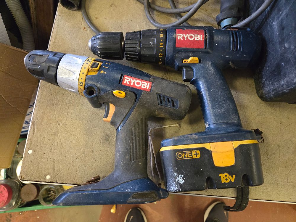 Lot 192 – A Pair of Ryobi 18V ONE+ Cordless Drill Drivers