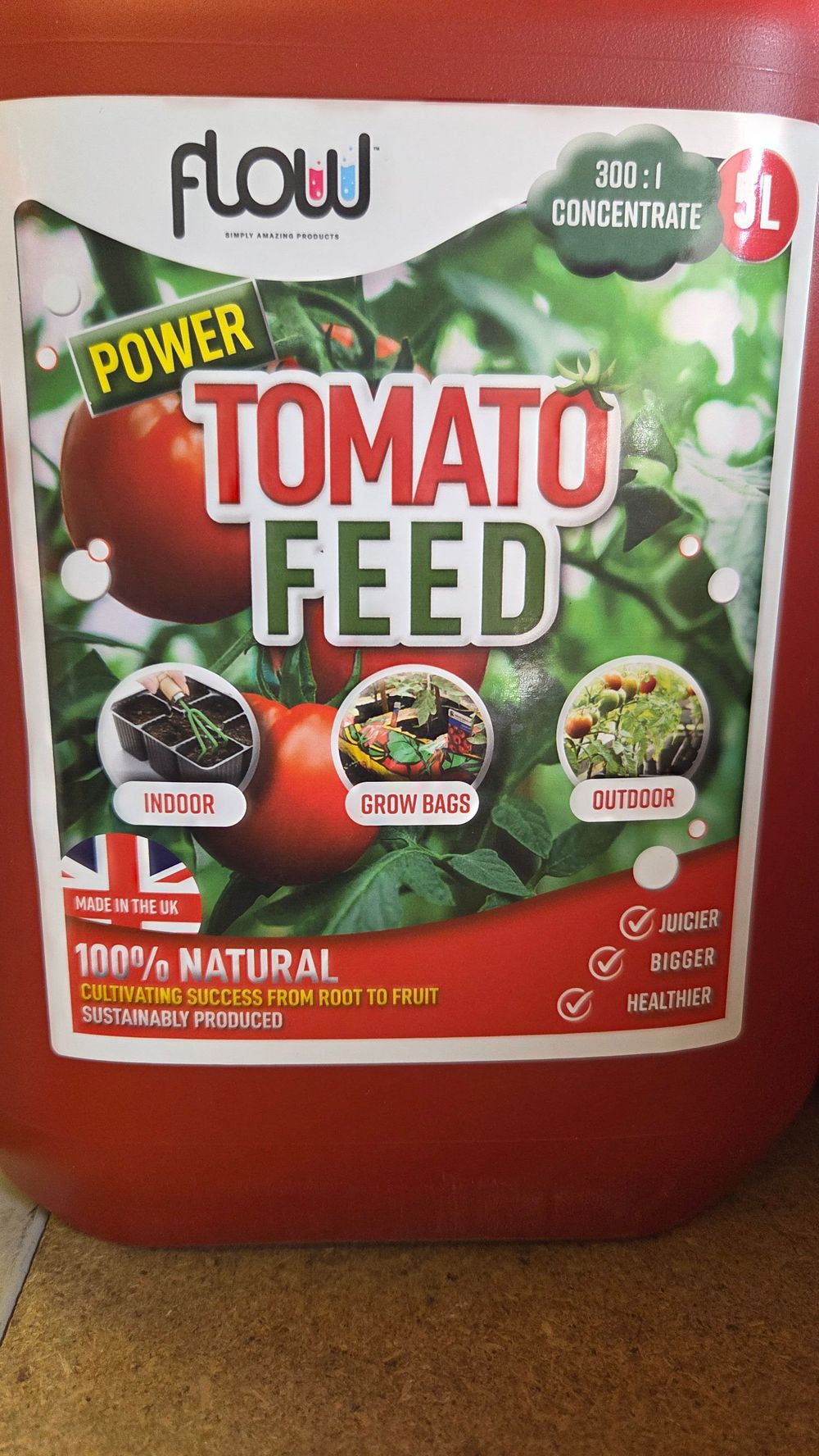 Lot 194 – A 5 Litre Container of Flow Power Tomato Feed 300:1 Concentrate