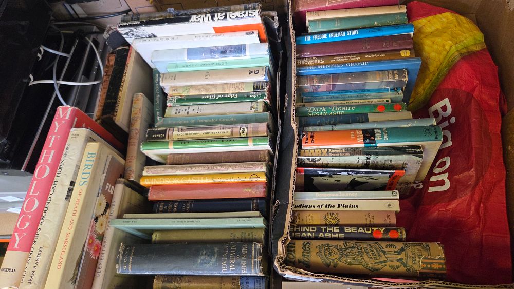 Lot 259 – Two Boxes of Miscellaneous Books including Maritime, Natural History, Science, and Literature. (DJ)