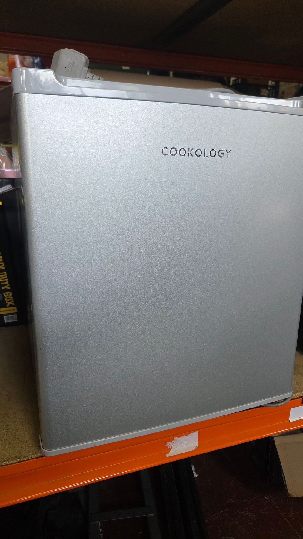 Lot 334 – Cookology Silver Tabletop Mini Freezer powers on