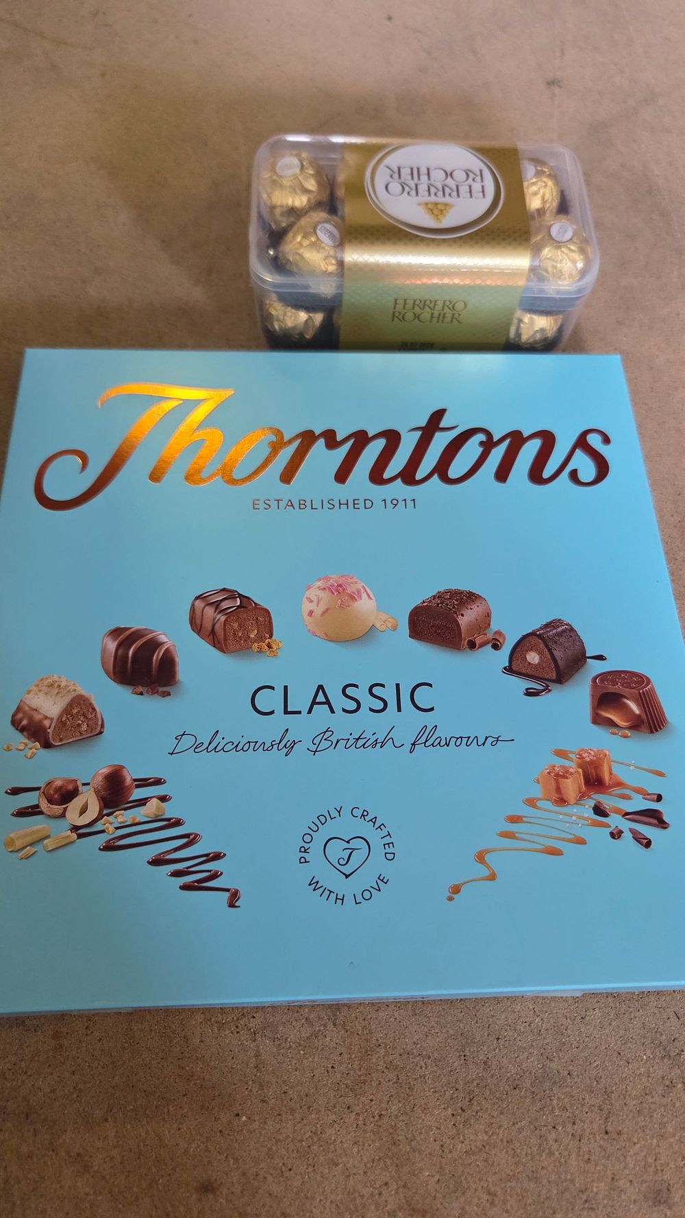 Lot 386 – Two Retail Packaged Chocolate Selection Boxes Including Thorntons and Ferrero Rocher