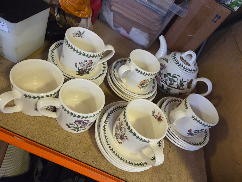 Lot 409 – A Collection of Portmeirion Botanic Garden Ceramic Tea Service Items