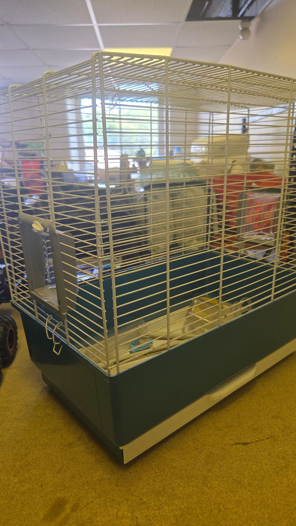Lot 202 – A Small Animal Cage and a Collection of Accessories