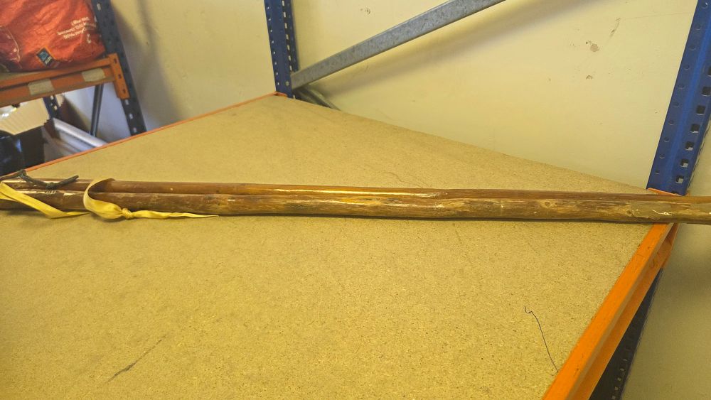 Lot 203 – Two Handcrafted Wooden Walking Sticks