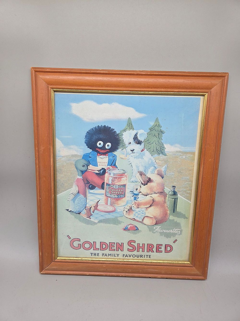 Lot 176 – Vintage Framed Robertson’s Golden Shred Marmalade Advertising Print