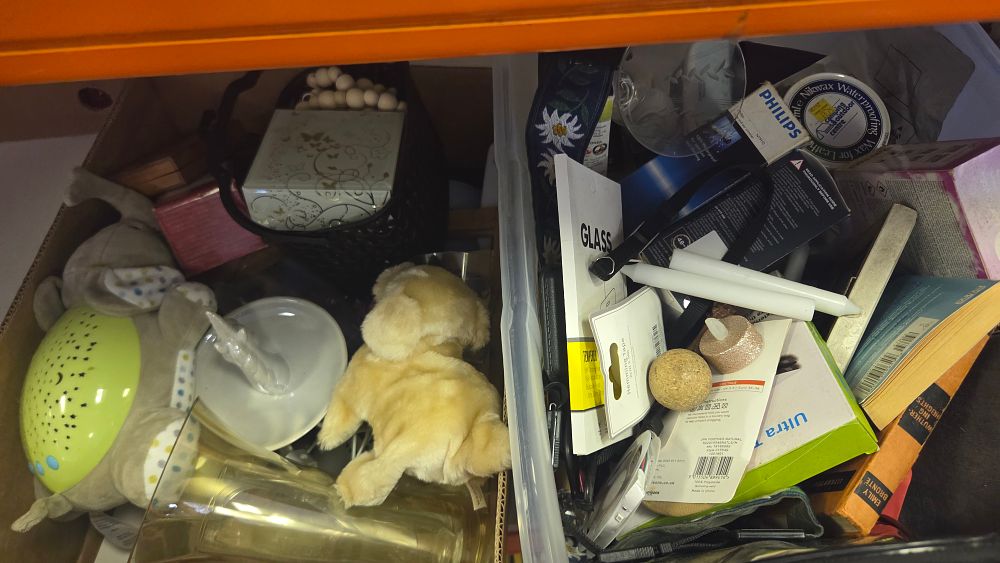 Lot 330 – Two Boxes of Household Sundries, Toys, and Miscellaneous Items