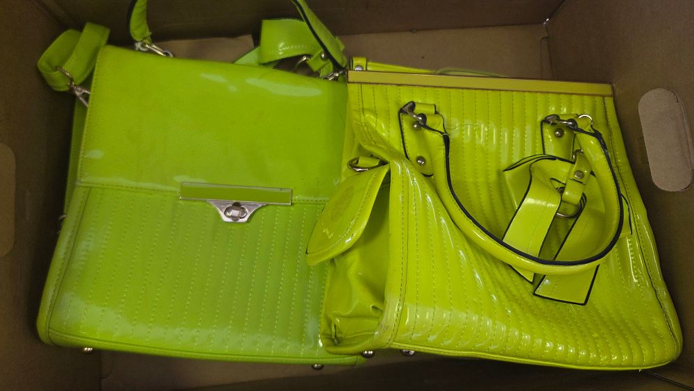 Lot 286 – A Pair of Lime Green Handbags