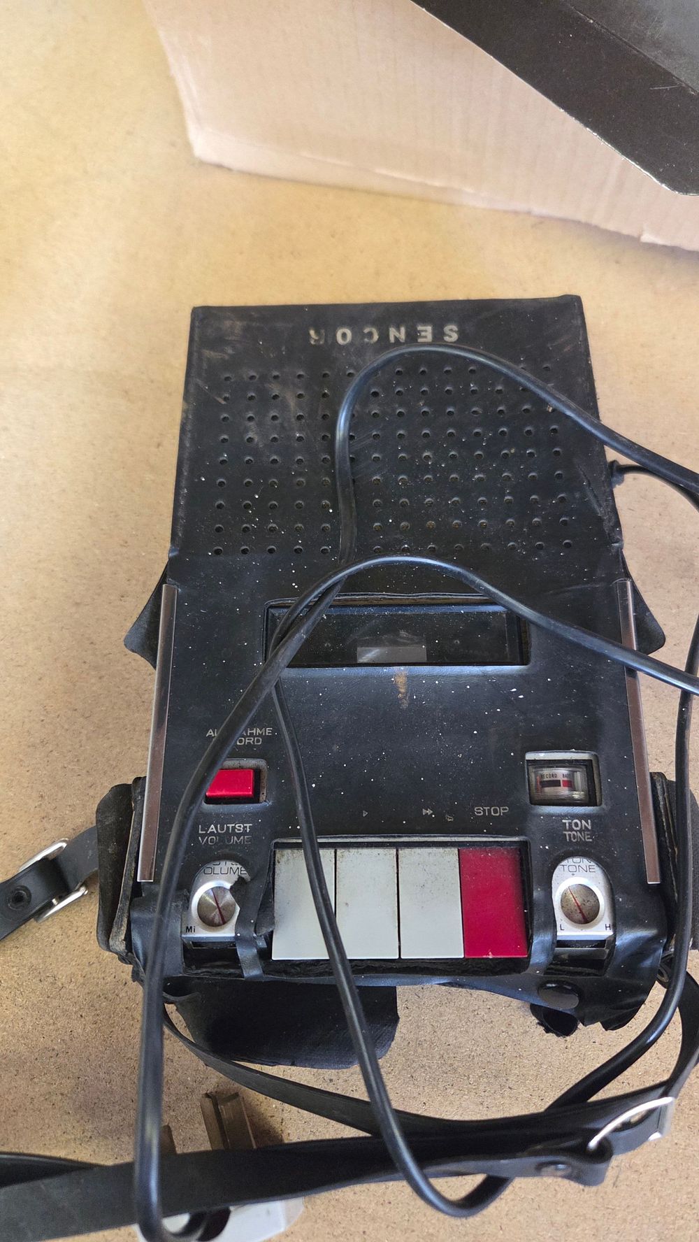 Lot 311 – Vintage Sencor Portable Cassette Tape Recorder with Carry Case