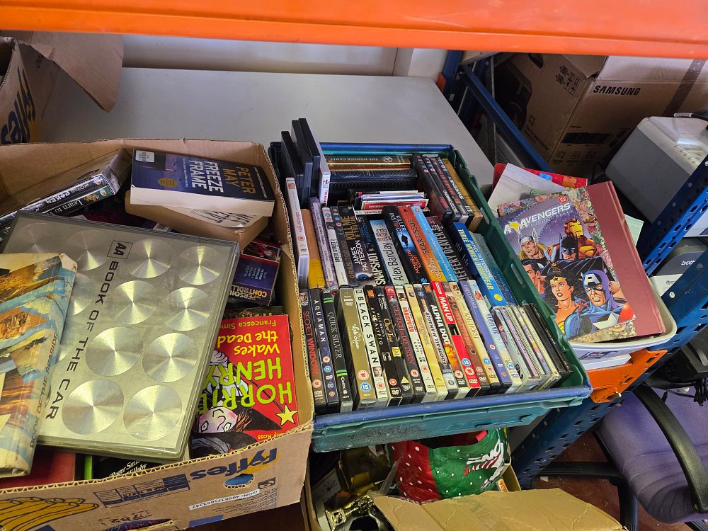 Lot 378 – An Assortment of Mixed Media including DVDs and Books