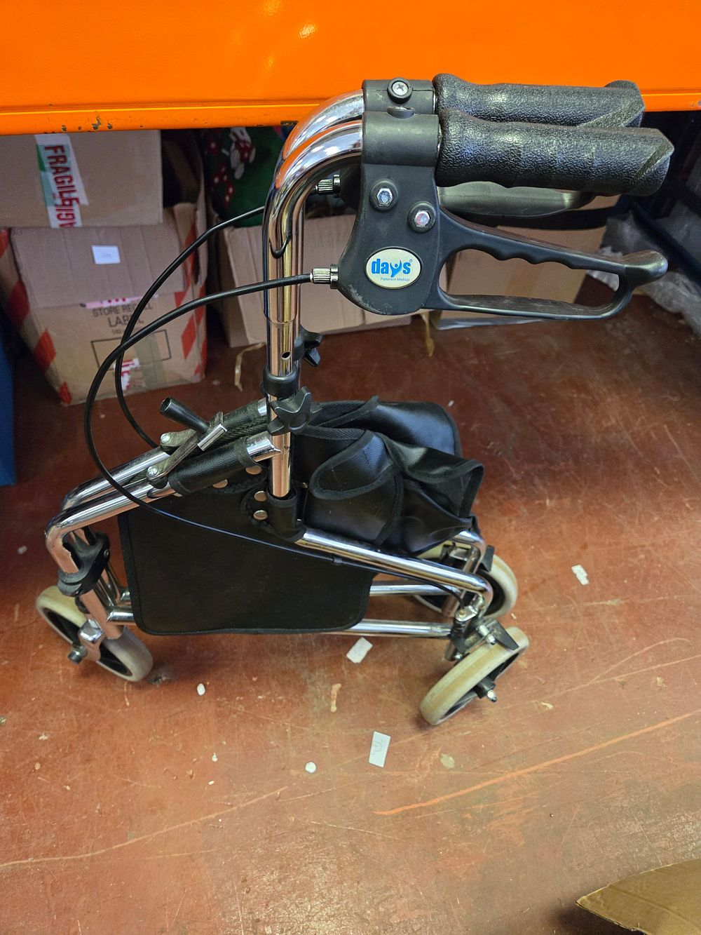 Lot 389 – A Days Patterson Medical Three-Wheel Folding Rollator Walker