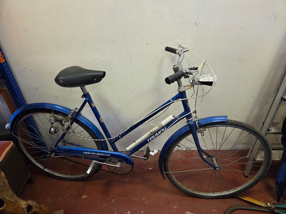 Lot 393 – A Vintage Triumph Traffic Master Ladies Utility Bicycle