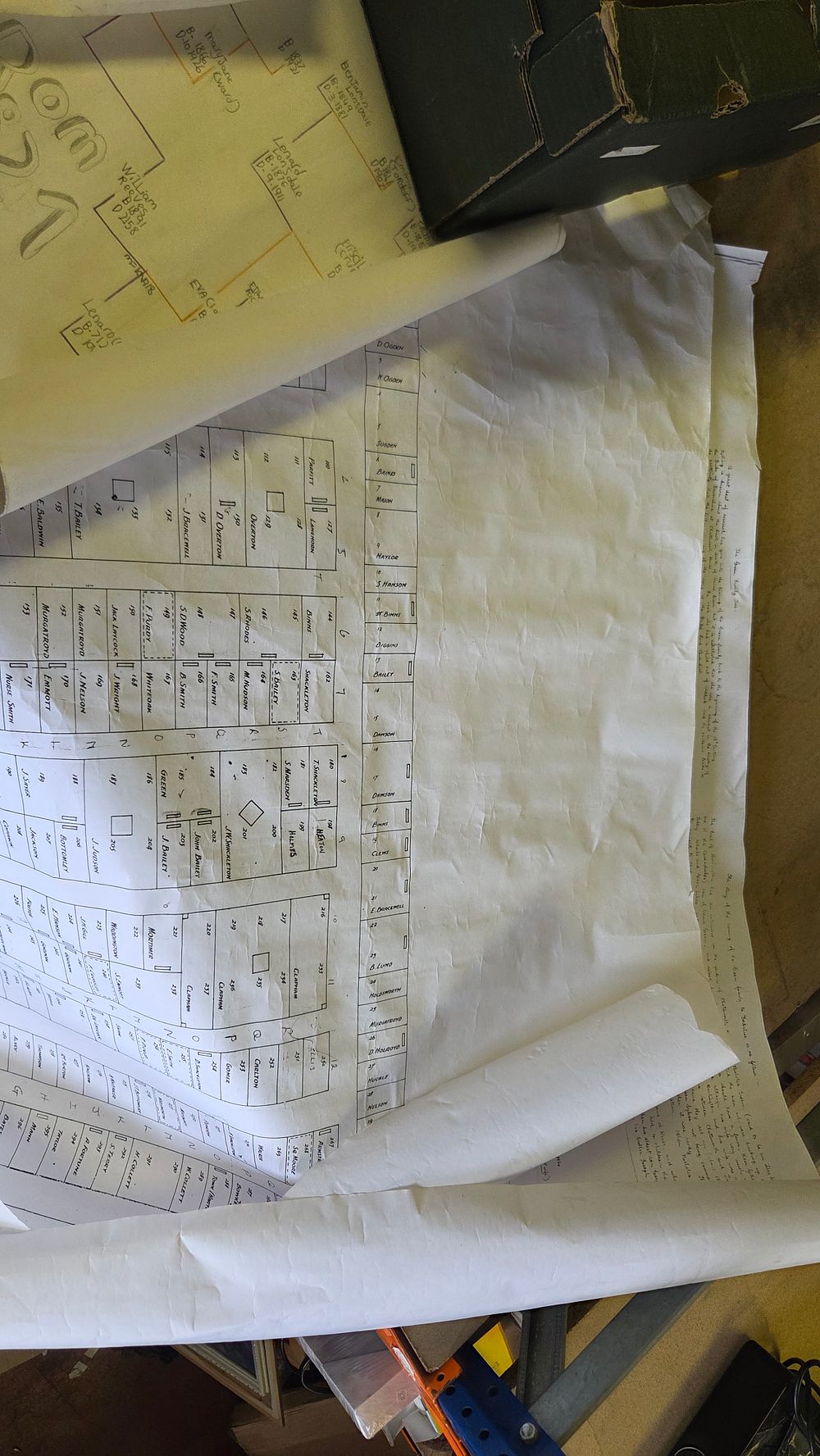 Lot 431 – A Collection of Large Format Genealogical Research Documents and Charts for the Green Family of Yorkshire and Derbyshire etc