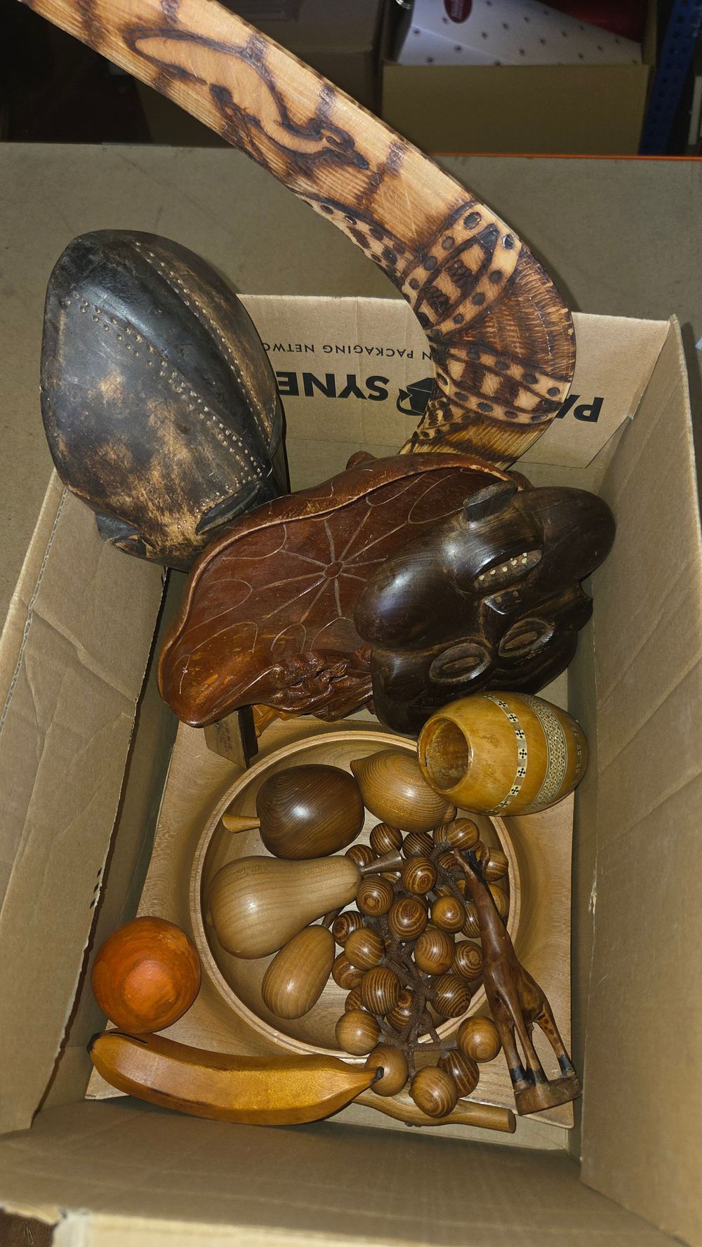Lot 232 – A Collection of Carved Wooden African and African Style Decorative Items and Ethnic Artifacts