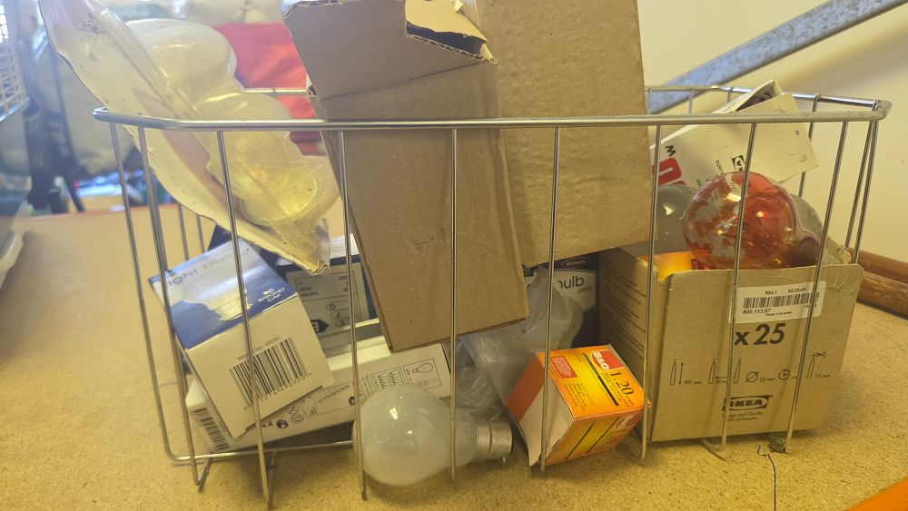 Lot 154 – An Assortment of Household Light Bulbs and Lighting Stock