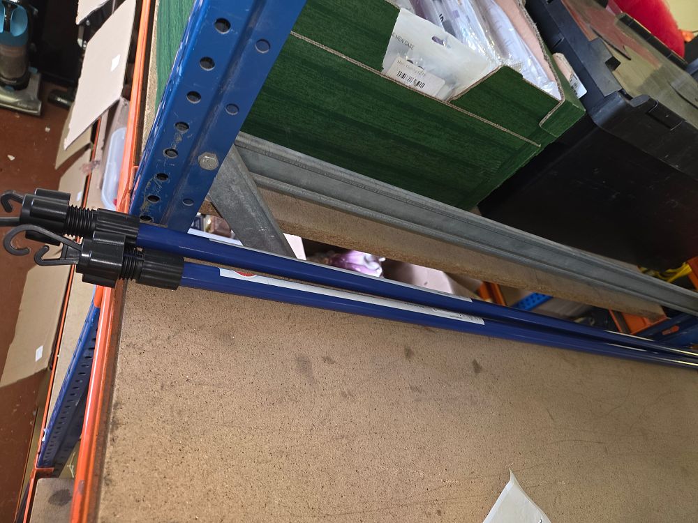 Lot 243 – A Pair of Blue Telescopic Extension Poles
