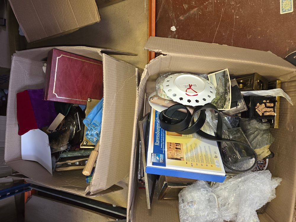 Lot 273 – Two Boxes of Decorative Household Items and Collectables