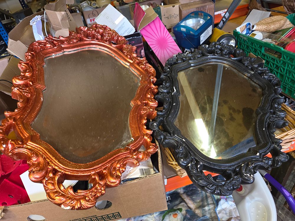 Lot 285 – A Pair of Rococo Revival Style Ornate Wall Mirrors