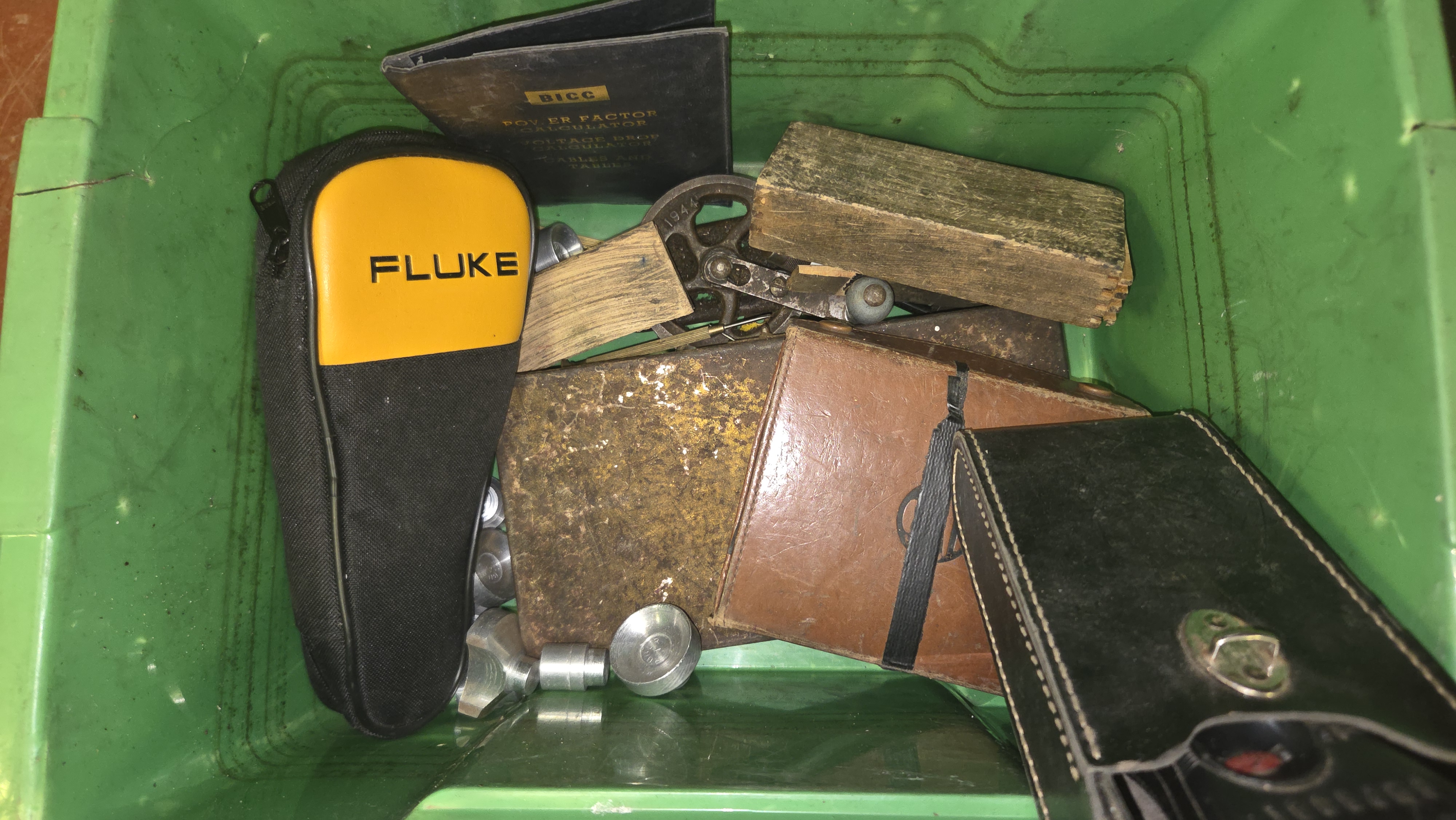 An Assortment of Electrical Engineering Instruments and Cases Including Fluke and BICC