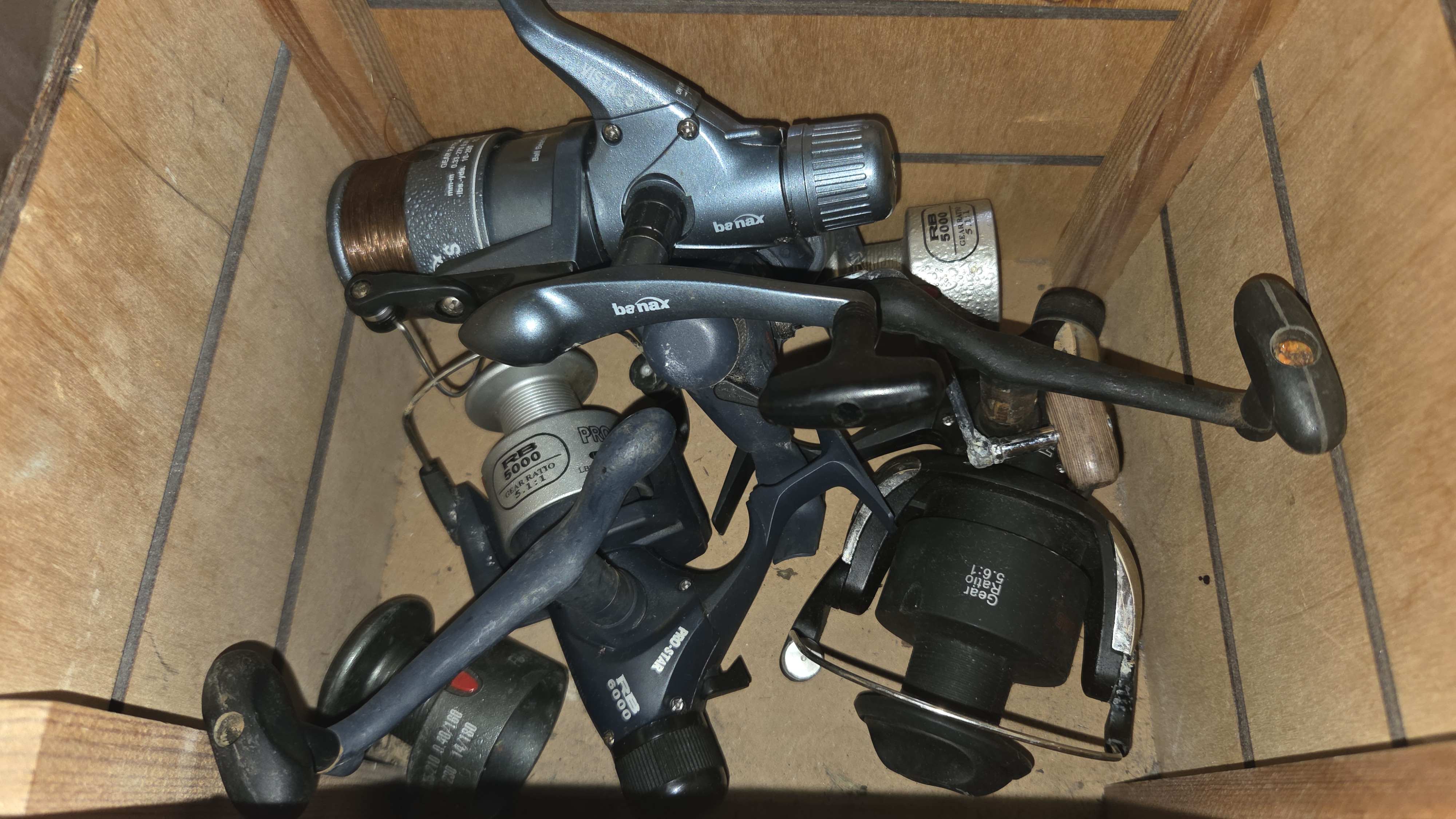 A Collection of Banax and Pro-Star Spinning Fishing Reels