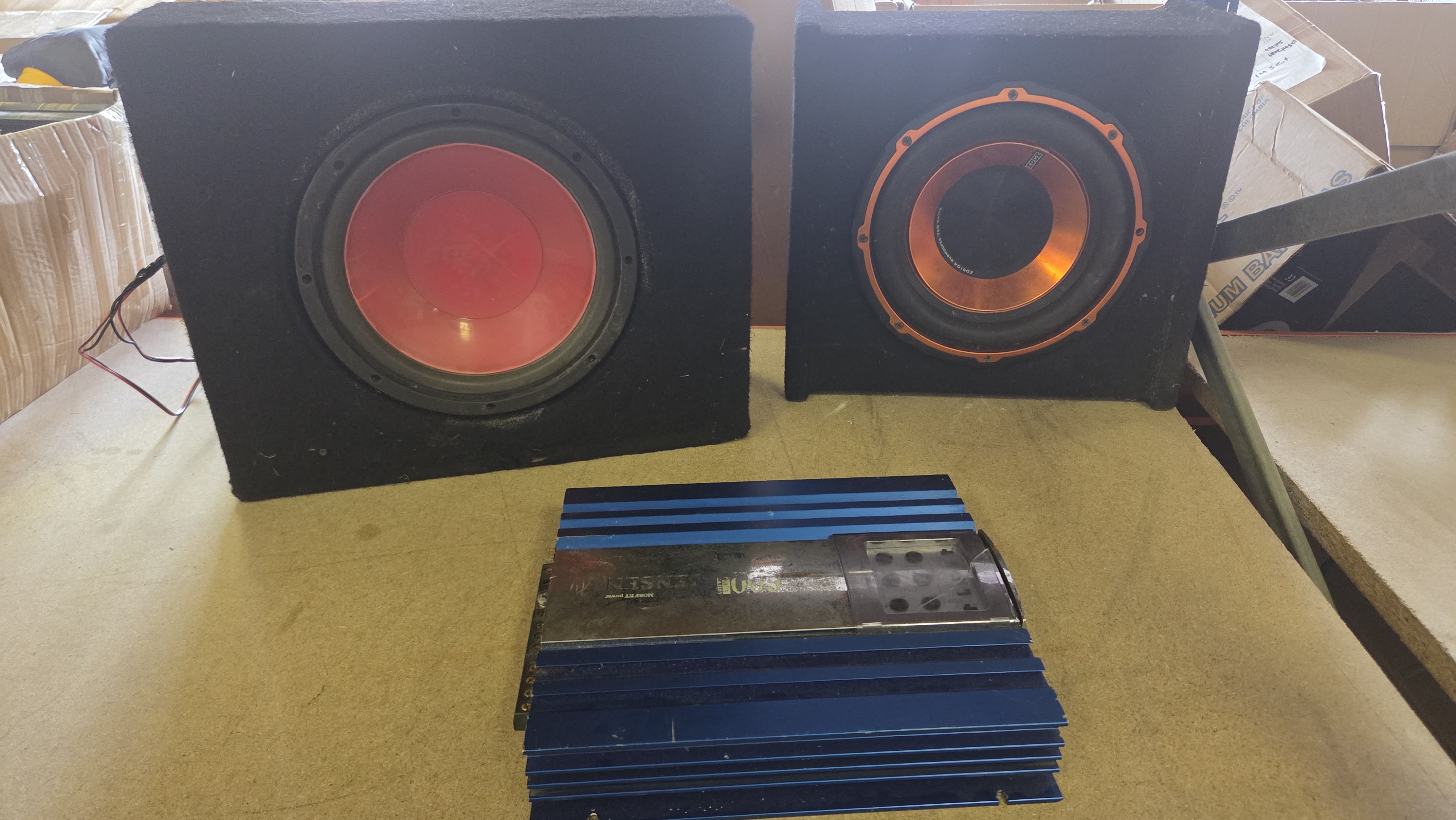 JBL and Edge Subwoofers with Jensen and Edge Amplifier