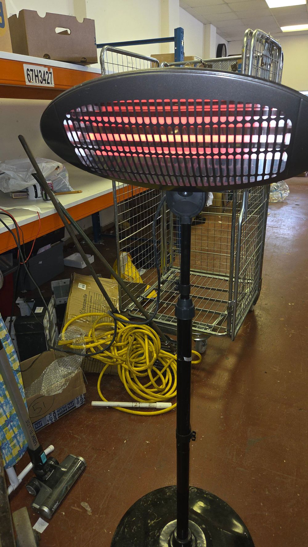 Lot 167 – Electric Floor Standing Infrared Quartz Patio Heater working order