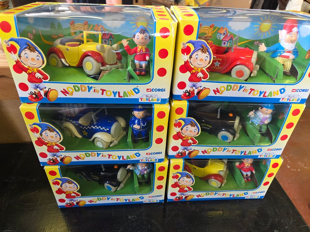 Lot 175 – A Collection of Six Corgi Noddy in Toyland Boxed Vehicle and Figure Sets