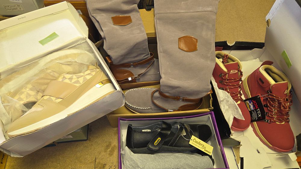Lot 188 – A Collection of Four Pairs of New Women’s Footwear including Skechers and Johnscliffe