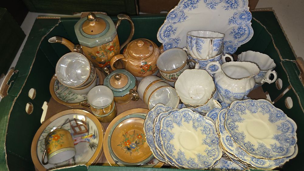Lot 207 – An Assortment of Henry Alcock and Co Brunswick Pattern and Japanese Lustreware Teaware