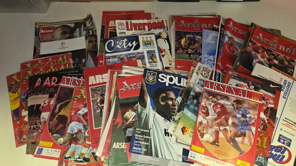 Lot 232 – A Collection of Vintage Football Matchday Programmes Primarily Arsenal FC Circa 1980s-2000s