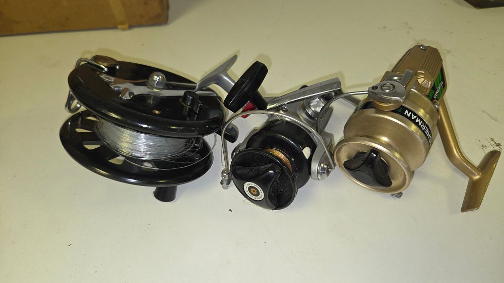 Lot 255 – A Trio of Vintage Fishing Reels Including Daiwa and Fisherman Models