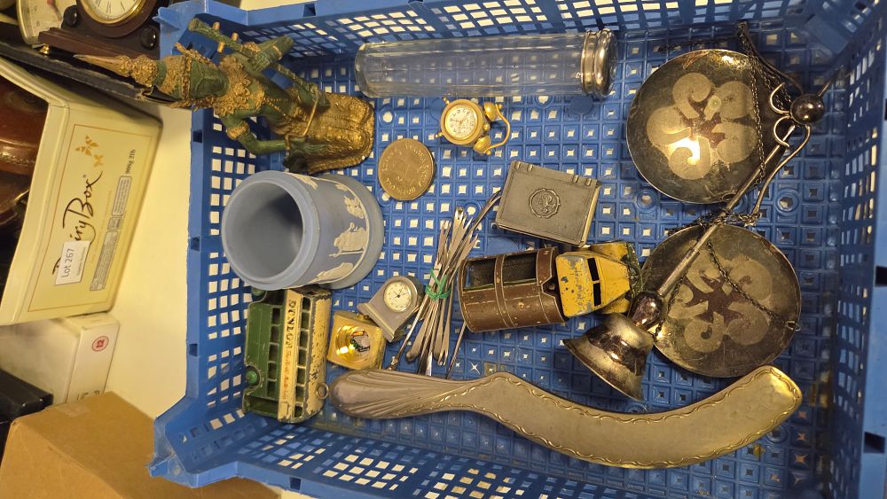 Lot 277 – A Collection of Small Collectibles, Die-Cast Vehicles, and Decorative Metalwares