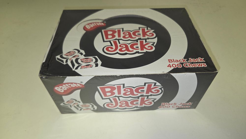 Lot 318 – Barratt Black Jack Aniseed Flavoured Chews Wholesale Display Box 400 Count