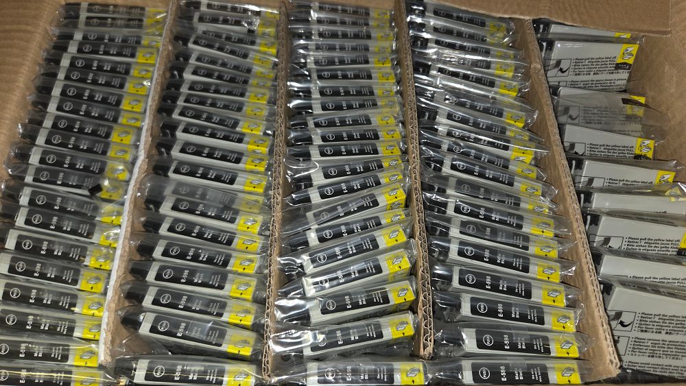 Lot 338 – 300 New Compatible E-598 Matte Black Inkjet Cartridges