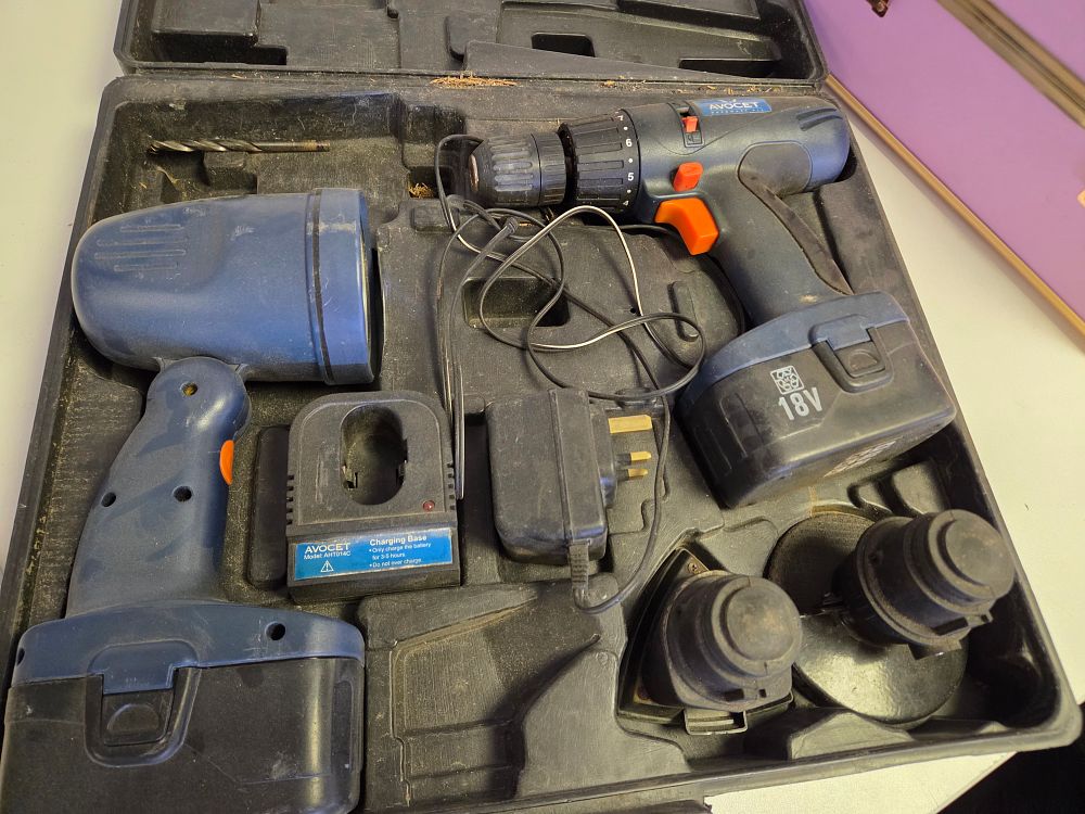 Lot 345 – Avocet 18V Cordless Tool Set in Carry Case w/o